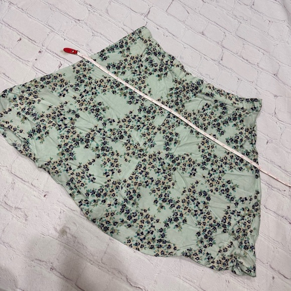 Kimchi & Blue from Urban Outfitters of Anthropologie Floral Mint Green Skirt M - Picture 2 of 14